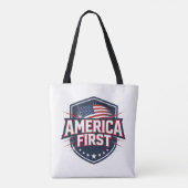 America First - Tote Tasche (Rückseite)