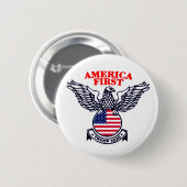 America First Trump 2020 Button (Vorne & Hinten)