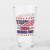 America First Trump 2024 Glas (Rückseite)
