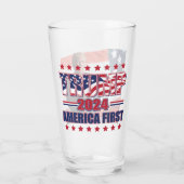 America First Trump 2024 Glas (Rückseite)
