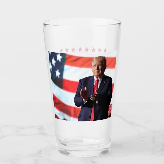 America First Trump 2024 Glas (Vorderseite)