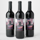 America First Trump 2024 Weinetikett (Flaschen)