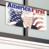 America First Trump US Flagge Banner (Äußeres Gebäude)