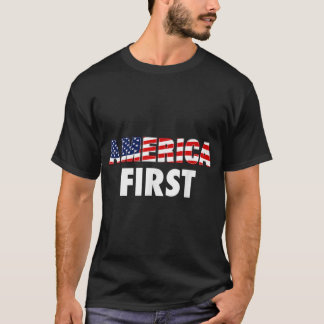 America First USA Flag Clothing Companies Business T-Shirt