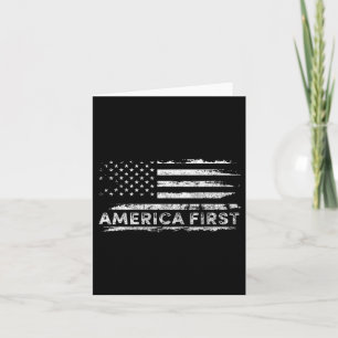 America First USA Flag Karte