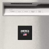 America First USA Flag Magnet (In Situ (Geschirrspüler))