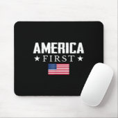 America First USA Flag Mousepad (Mit Mouse)