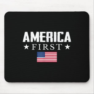 America First USA Flag Mousepad