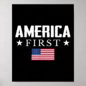 America First USA Flag Poster (Vorne)