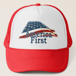 America First USA Flag Truckerkappe