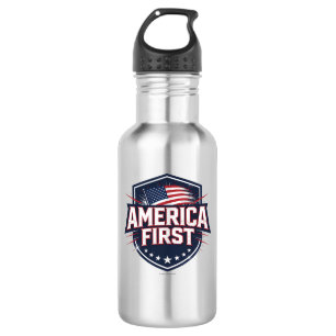 America First - Wasserflasche