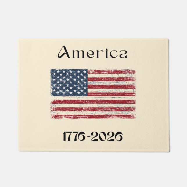 America Flag 1776 to 2026 USA 250th Anniversary  Fußmatte (Vorderseite)