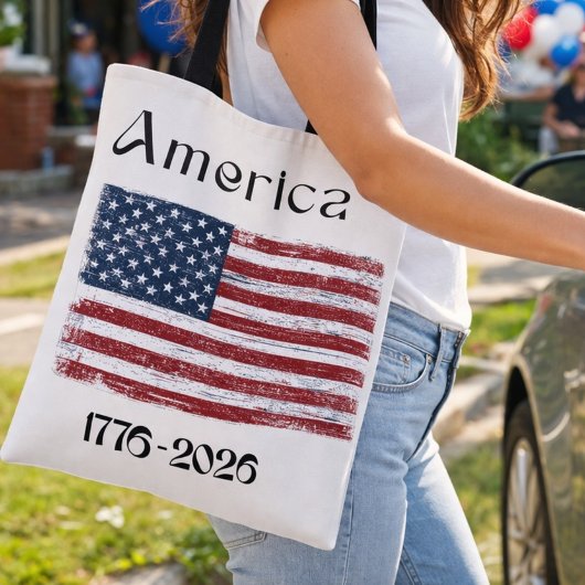 America Flag 1776 to 2026 USA 250th Anniversary  Tasche