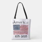 America Flag 1776 to 2026 USA 250th Anniversary  Tasche (Rückseite)