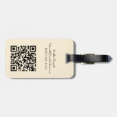 America Flag 1776 to 2026 USA 250th Name QR code Gepäckanhänger (Rückseite horizontal)