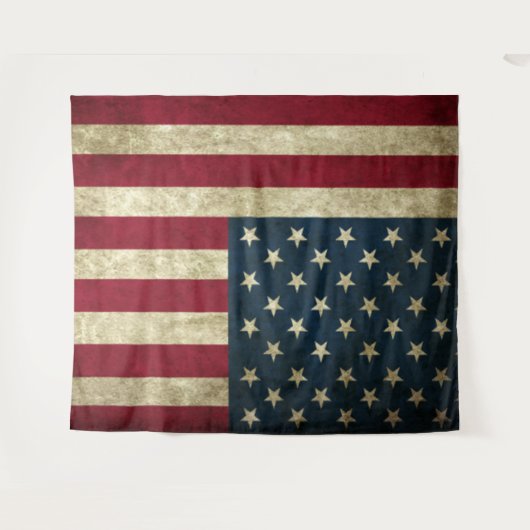 AMERICA FLAG BACKDROP WANDTEPPICH (Vorderseite (Horizontal))