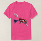 America Flag Bow Fishing Bowfish Bowfish A T-Shirt (Design vorne)