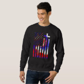 America Flag Christian 4th Of July Tie Dye Women P Sweatshirt (Vorne ganz)