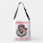 America Flag Cool Bald Eagle USA Tasche (Rückseite)