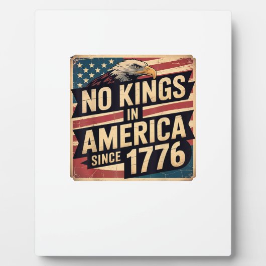 America Flag  Decor No Kings In America Since 1776 Fotoplatte (Vorderseite)