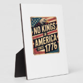 America Flag  Decor No Kings In America Since 1776 Fotoplatte (Seite)