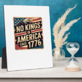 America Flag  Decor No Kings In America Since 1776 Fotoplatte (Seite)