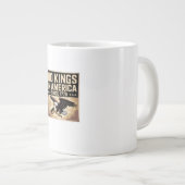 America Flag  Decor No Kings In America Since 1776 Jumbo-Tasse (Vorderseite Rechts)