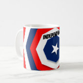 America Flag Design Kaffeetasse (Vorderseite Links)