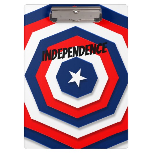 America Flag Design Klemmbrett (Vorderseite)
