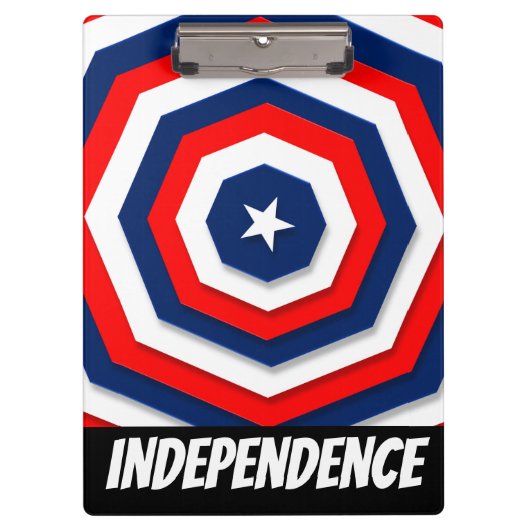 America Flag Design Klemmbrett (Vorderseite)