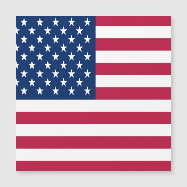 America Flag Design Magnetkarte (Vorderseite)