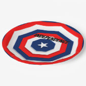 America Flag Design Pappteller (Schrägansicht)