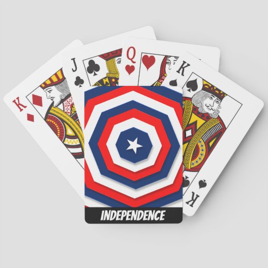 America Flag Design Spielkarten (Rückseite)