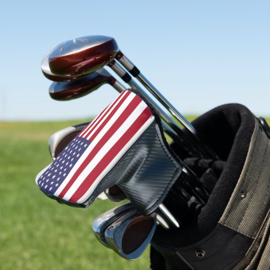 AMERICA FLAG GOLFKOPFDECKER GOLF HEADCOVER (In Situ)