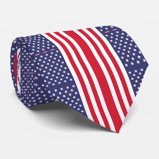 America Flag Neck Tie Krawatte (Gerollt)