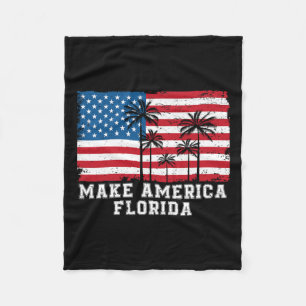 America Florida Desantis 2024 Trump Desantis Elect Fleecedecke