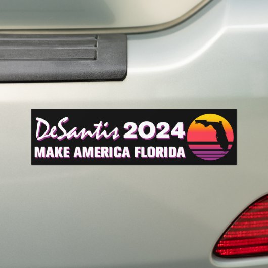 America Florida Retro DeSantis 2024 Autoaufkleber (Auf Auto)