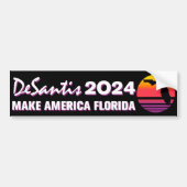 America Florida Retro DeSantis 2024 Autoaufkleber (Vorne)