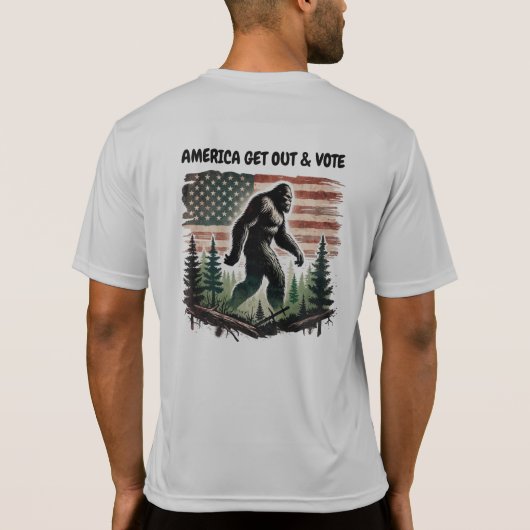 AMERICA GET OUT & VOTE  T-Shirt (Rückseite)