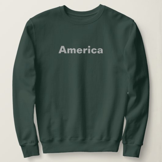 America Green Women's Sweatshirt (Design vorne)
