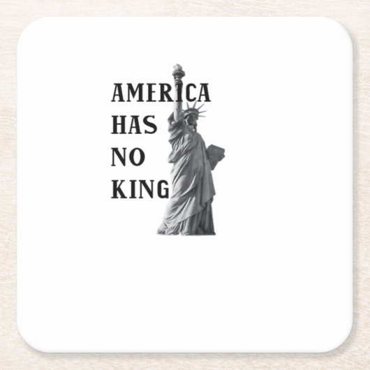 America Has No King Classic Rechteckiger Pappuntersetzer (Vorderseite)