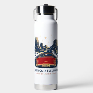 America In Full Color Wasserflasche Trinkflasche