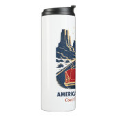 America in voller Farbe - Thermobecher Thermosbecher (Nach links gedreht)