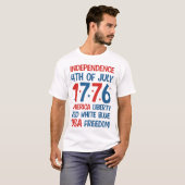 America Liberty, Red, White, Blue, USA Freedom T-Shirt (Vorne ganz)