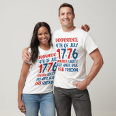 America Liberty, Red, White, Blue, USA Freedom T-Shirt (Unisex)