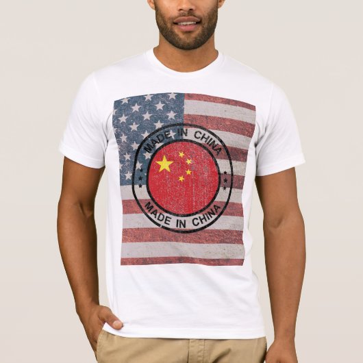 America - Made in China T-Shirt (Vorderseite)