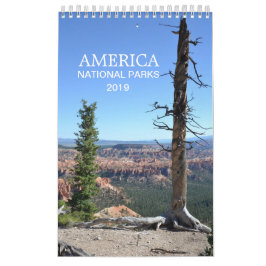 America National Parks Nature Foto Kalender 2019