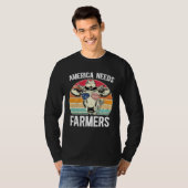 America Needs Farmers Support Country Farming In U T-Shirt (Vorne ganz)