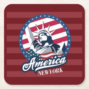 America New York Untersetzer Set