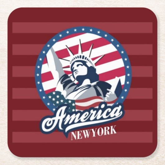 America New York Untersetzer Set (Vorderseite)